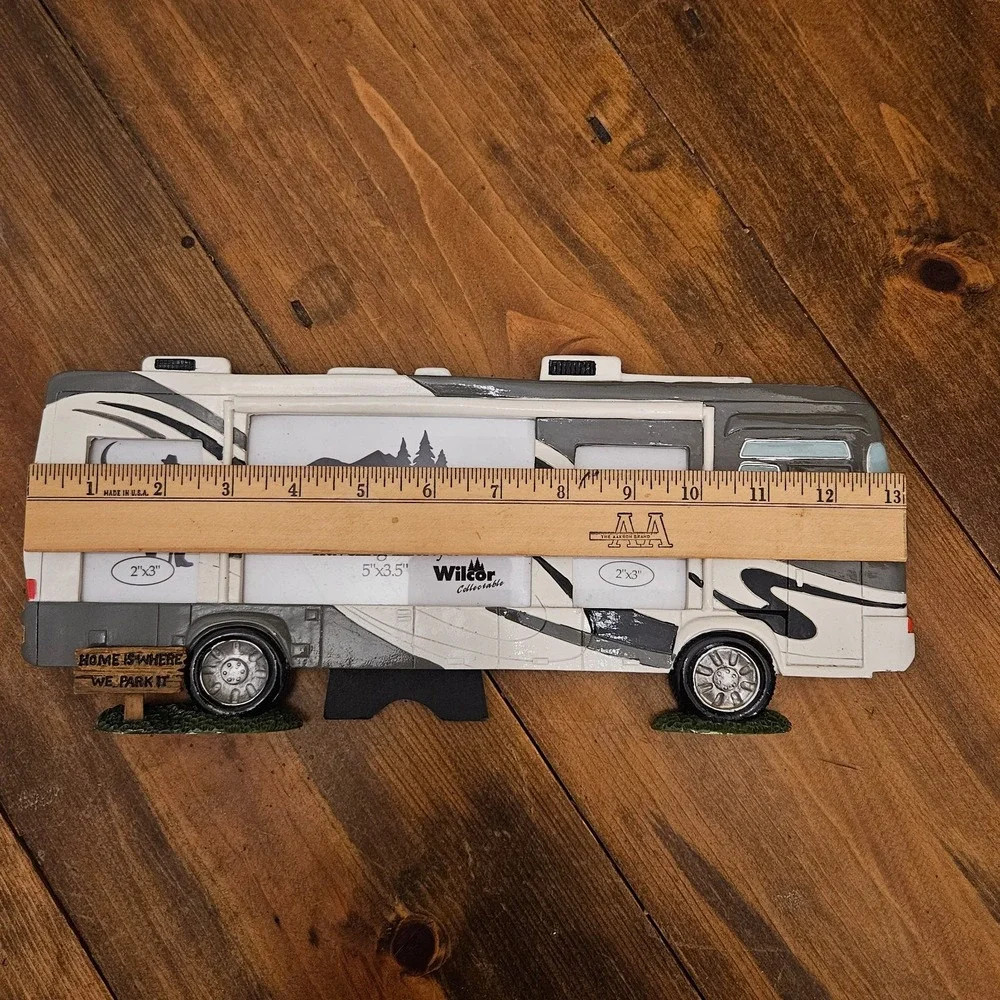 Wilcor RV Motorhome Triple Photo Frame Home Is Where We Park It Camping Decor